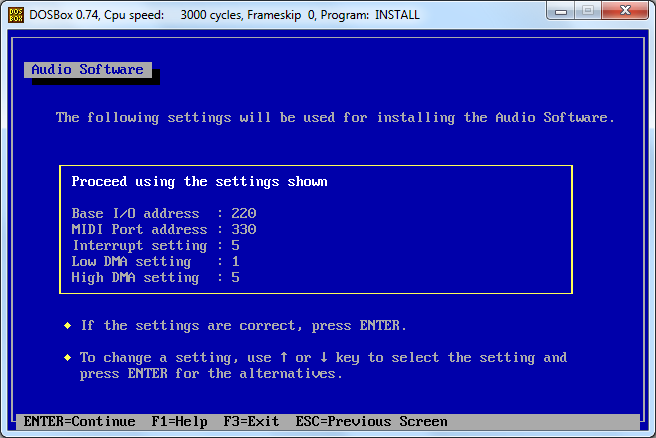 Selecting the correct IRQ