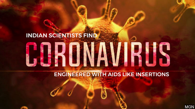 Indian Scientists Discover Coronavirus Engineered With AIDS Like Insertions