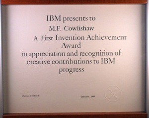 IBM First Invention Plateau IBM First Invention Plateau